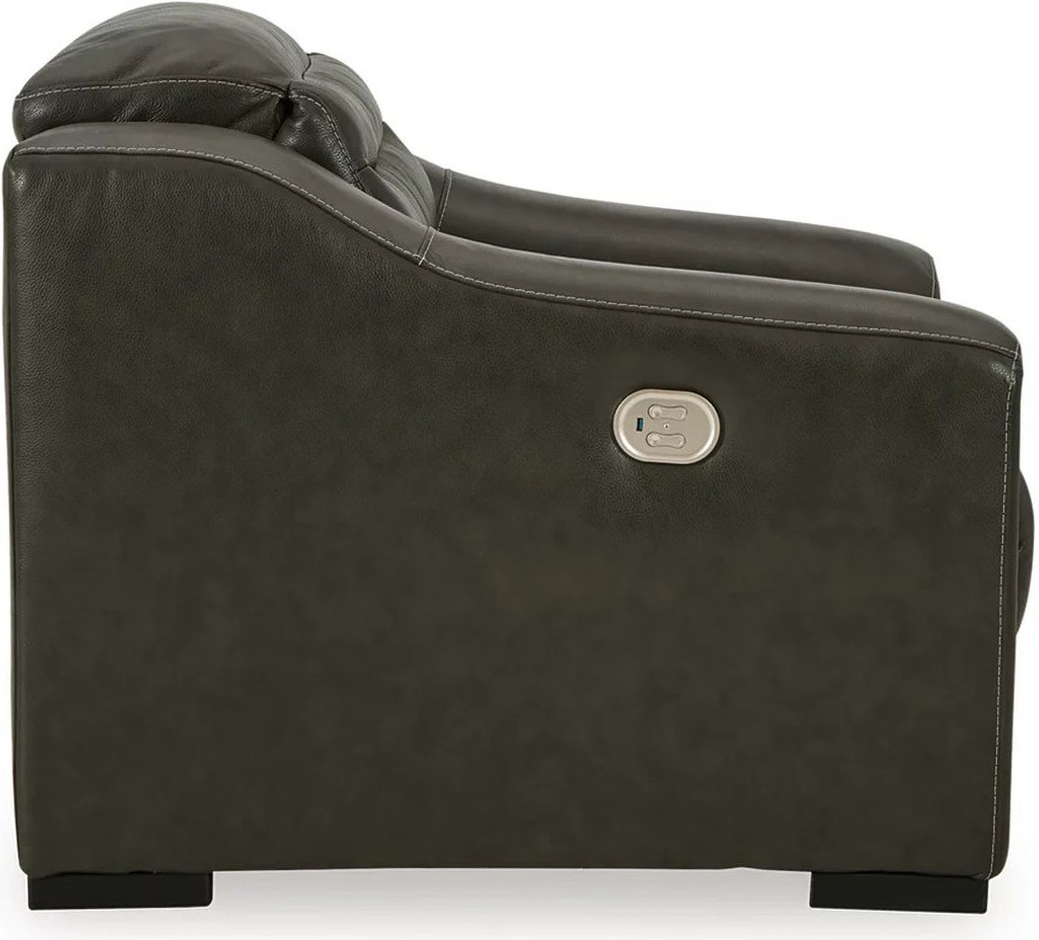 Center Line 7-Piece Power Reclining Sectional with Adjustable Headrest In Dark Gray U63404S7
