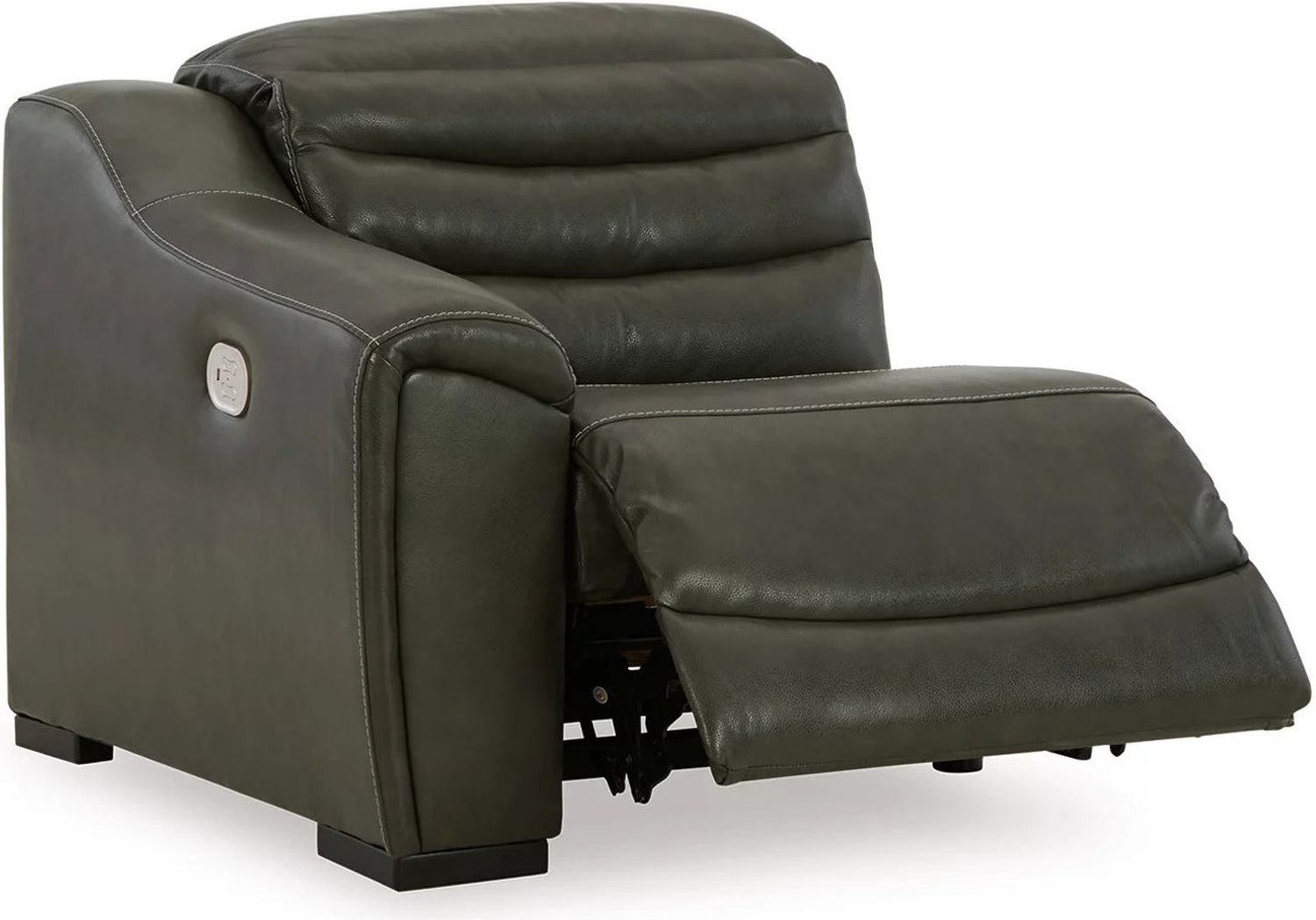 Center Line 7-Piece Power Reclining Sectional with Adjustable Headrest In Dark Gray U63404S7