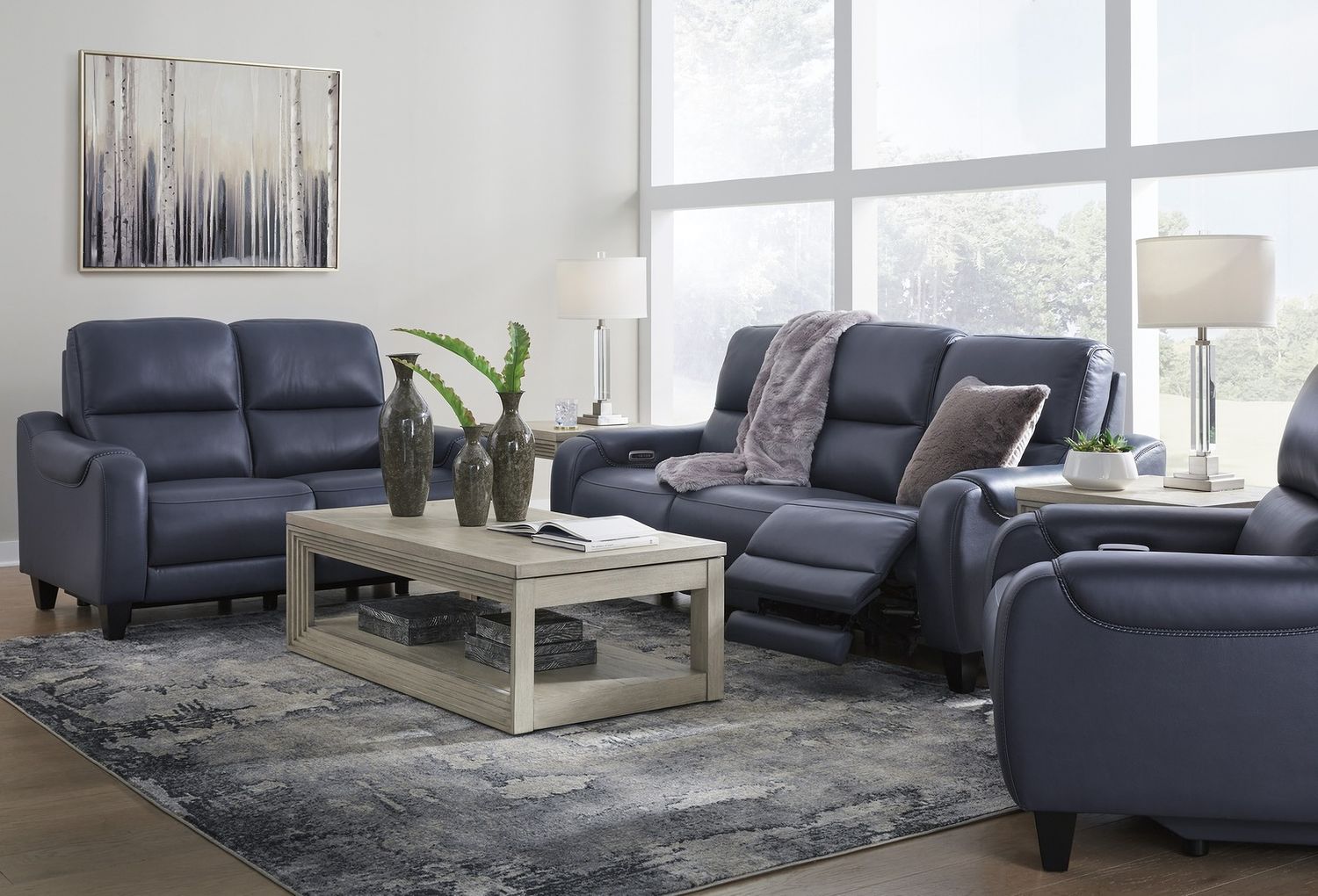 Mercomatic Power Recliner In Ocean U7531113