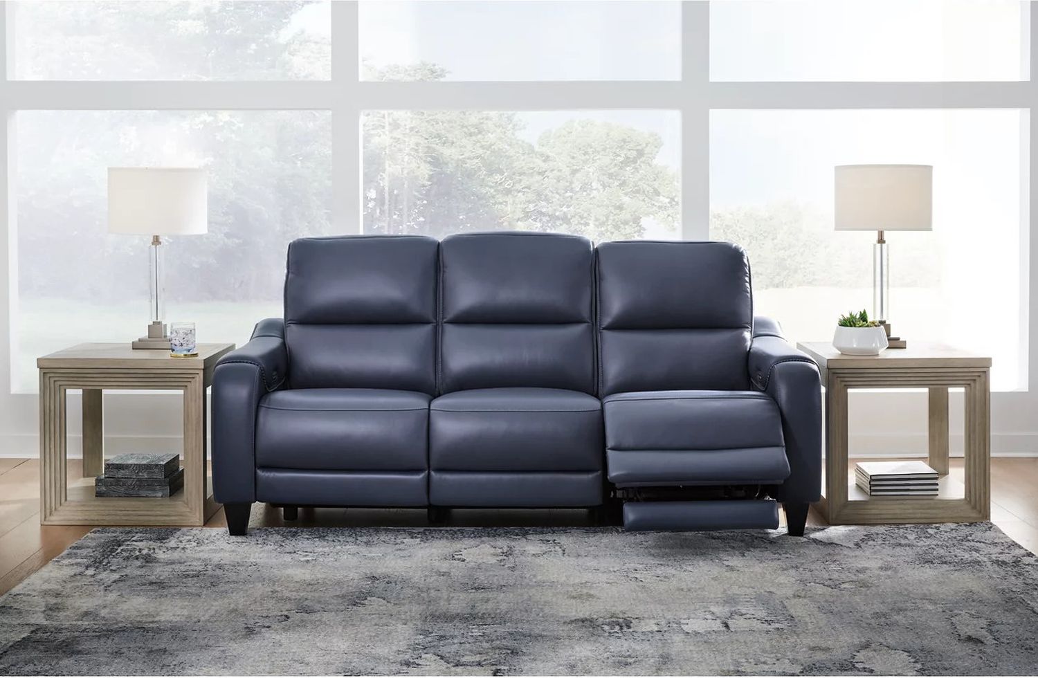 Mercomatic Power Reclining Sofa In Ocean U7531115