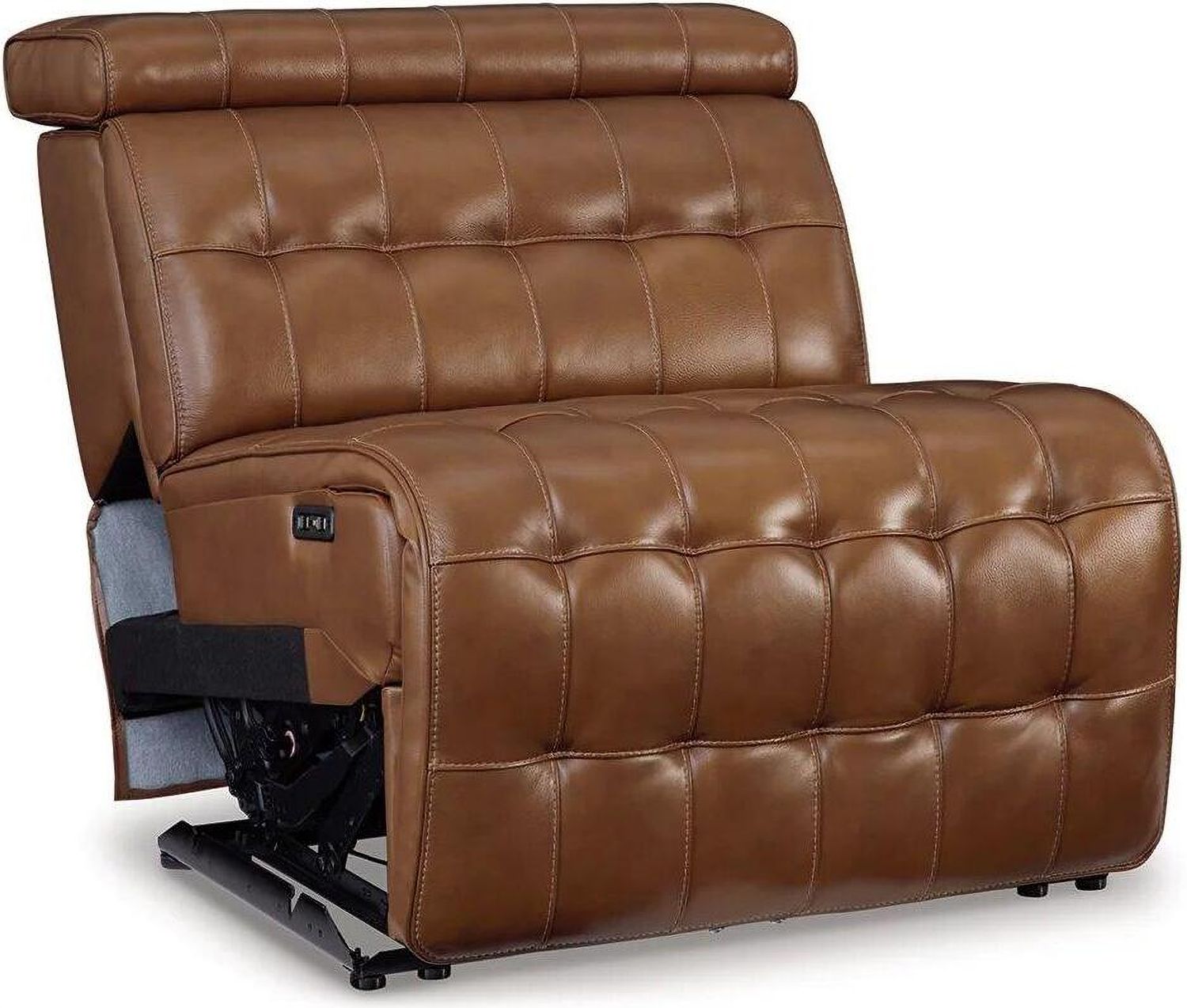 Temmpton Power Armless Recliner In Chocolate U9270831