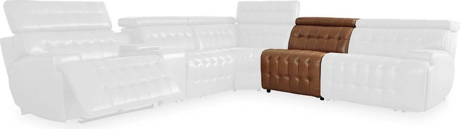 Temmpton Armless Chair In Chocolate U9270846