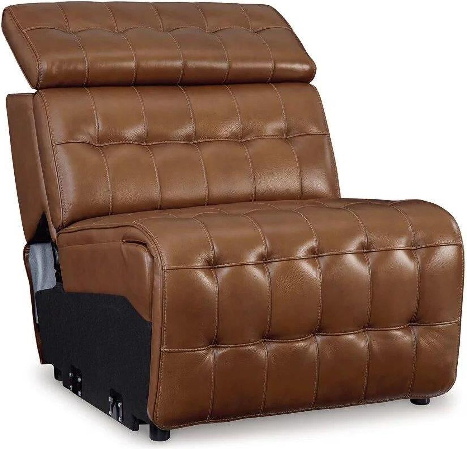 Temmpton Armless Chair In Chocolate U9270846