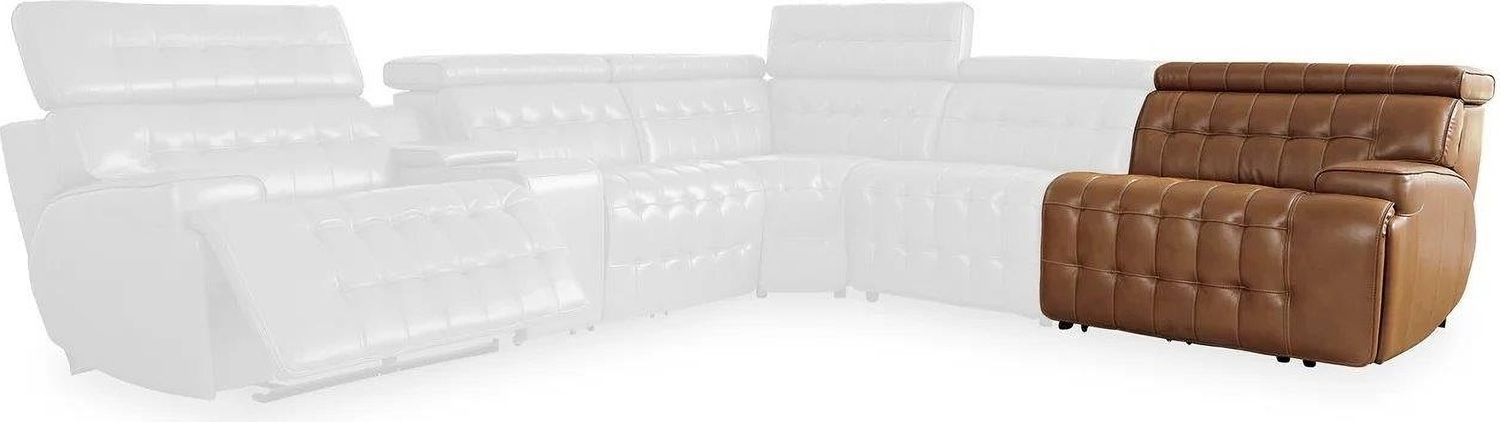 Temmpton 5-Piece Power Reclining Sectional In Chocolate U92708S4