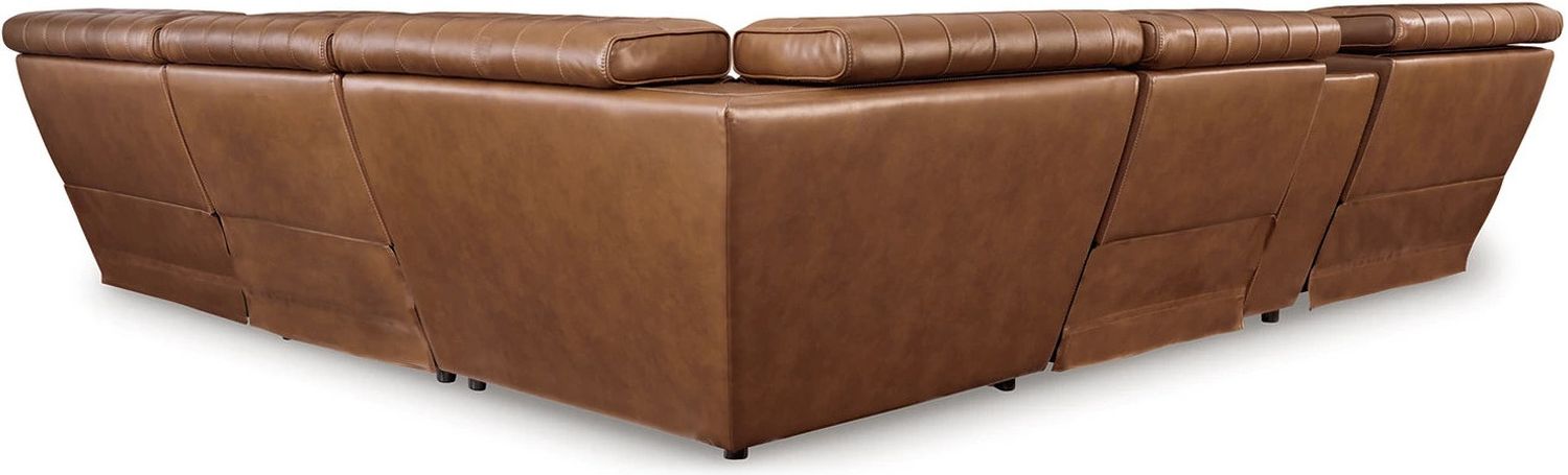Temmpton 6-Piece Power Reclining Sectional In Chocolate U92708S5
