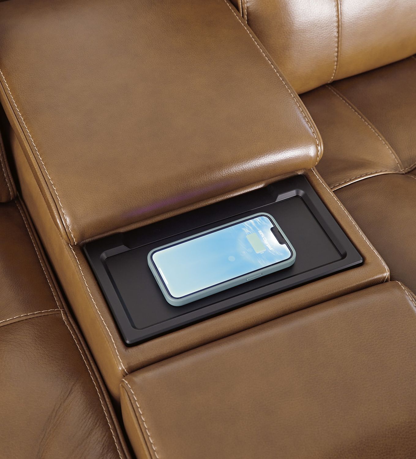 Temmpton 6-Piece Power Reclining Sectional In Chocolate U92708S5