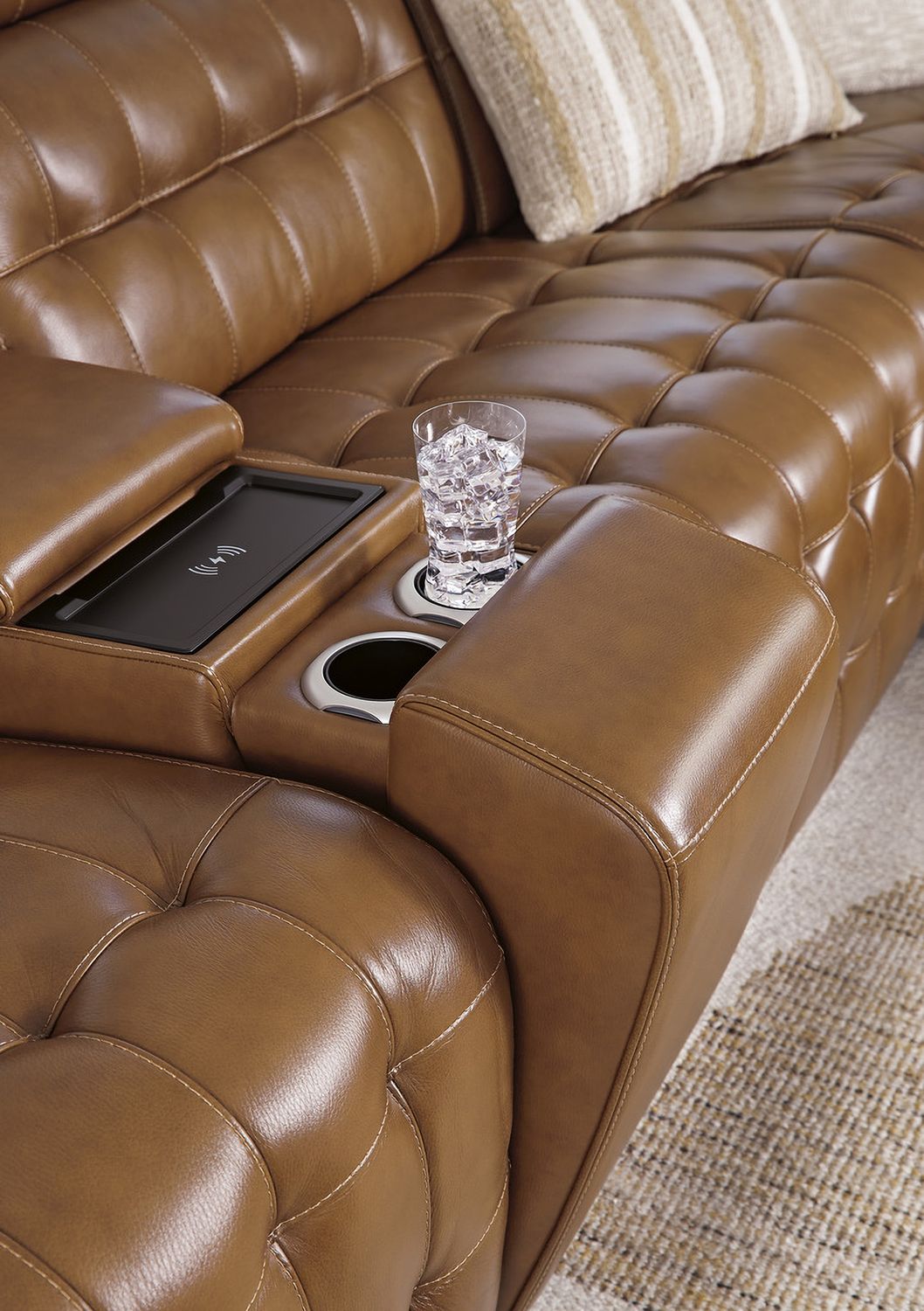 Temmpton 6-Piece Power Reclining Sectional In Chocolate U92708S5