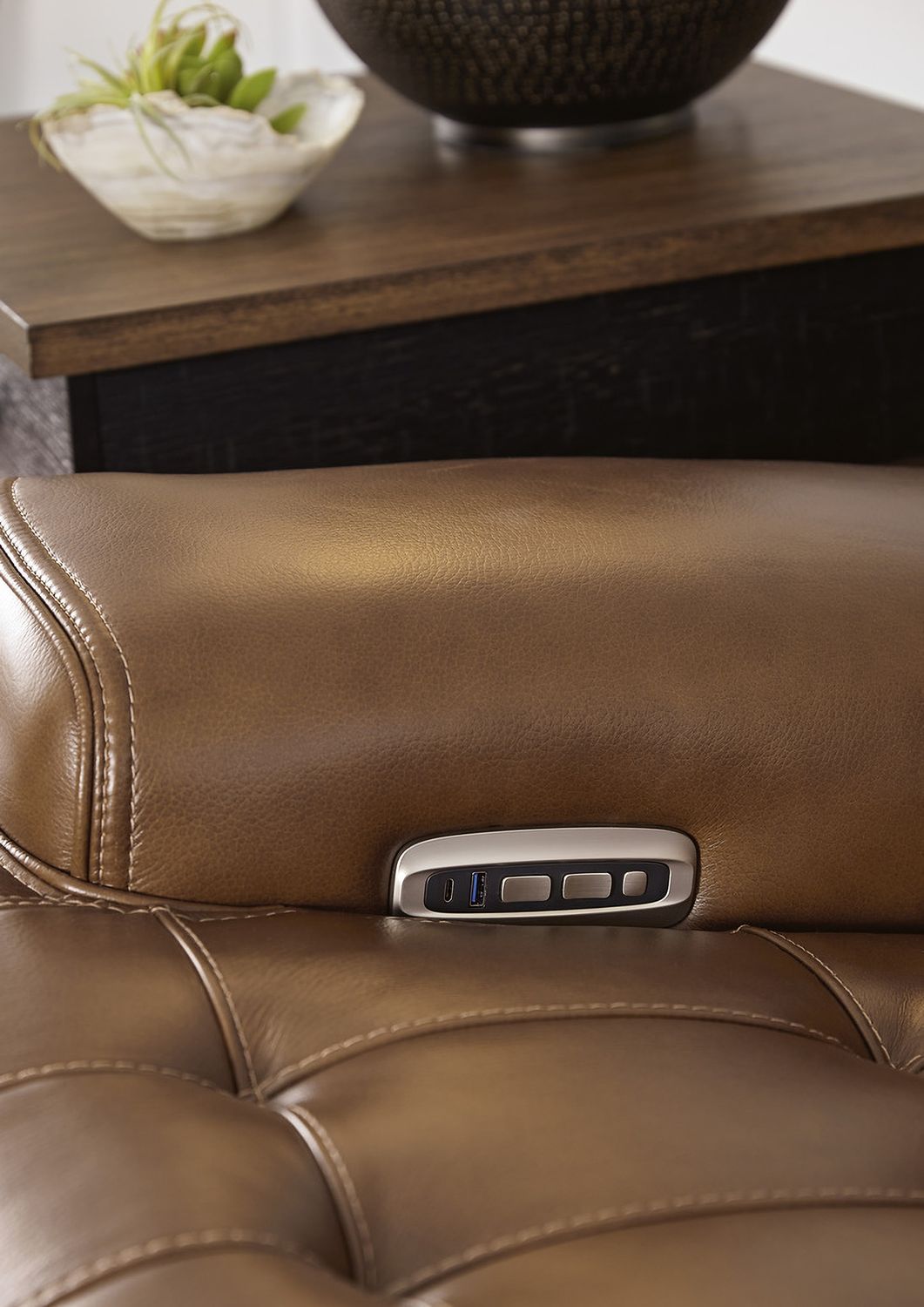 Temmpton 6-Piece Power Reclining Sectional In Chocolate U92708S5