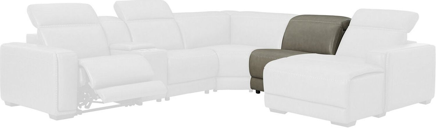 Correze Armless Chair In Gray U9420246