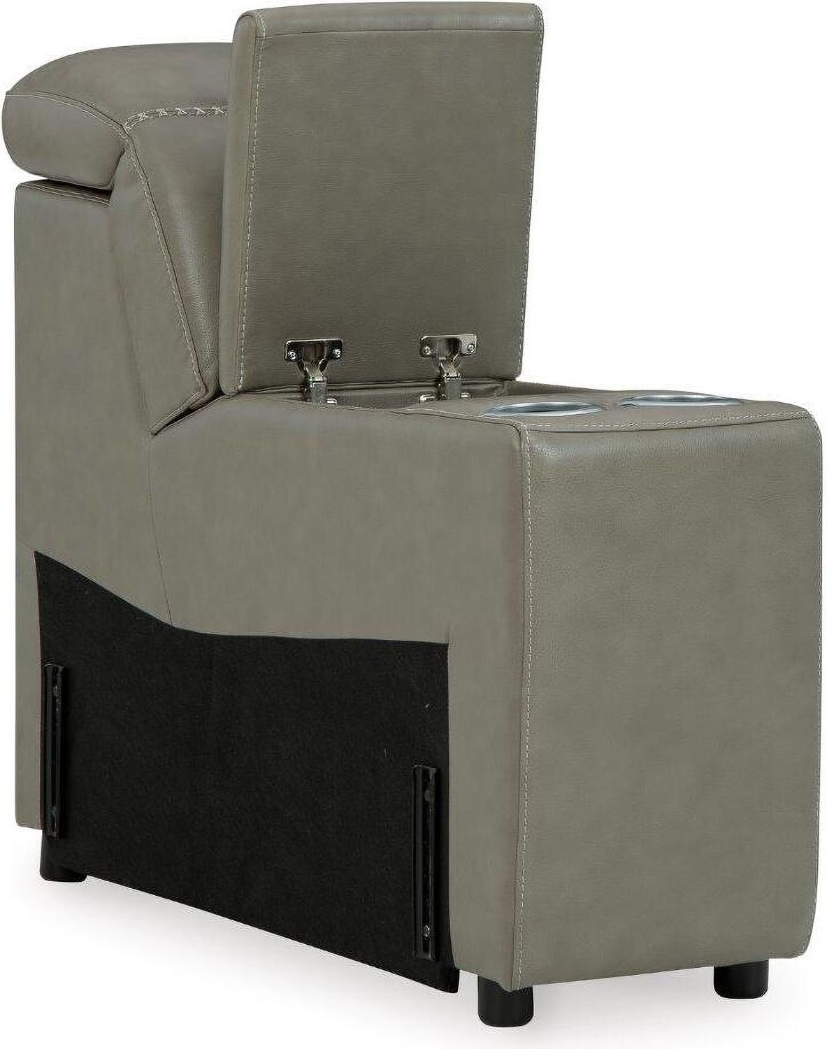 Correze 3-Piece Console Power Reclining Sectional In Gray U94202S11