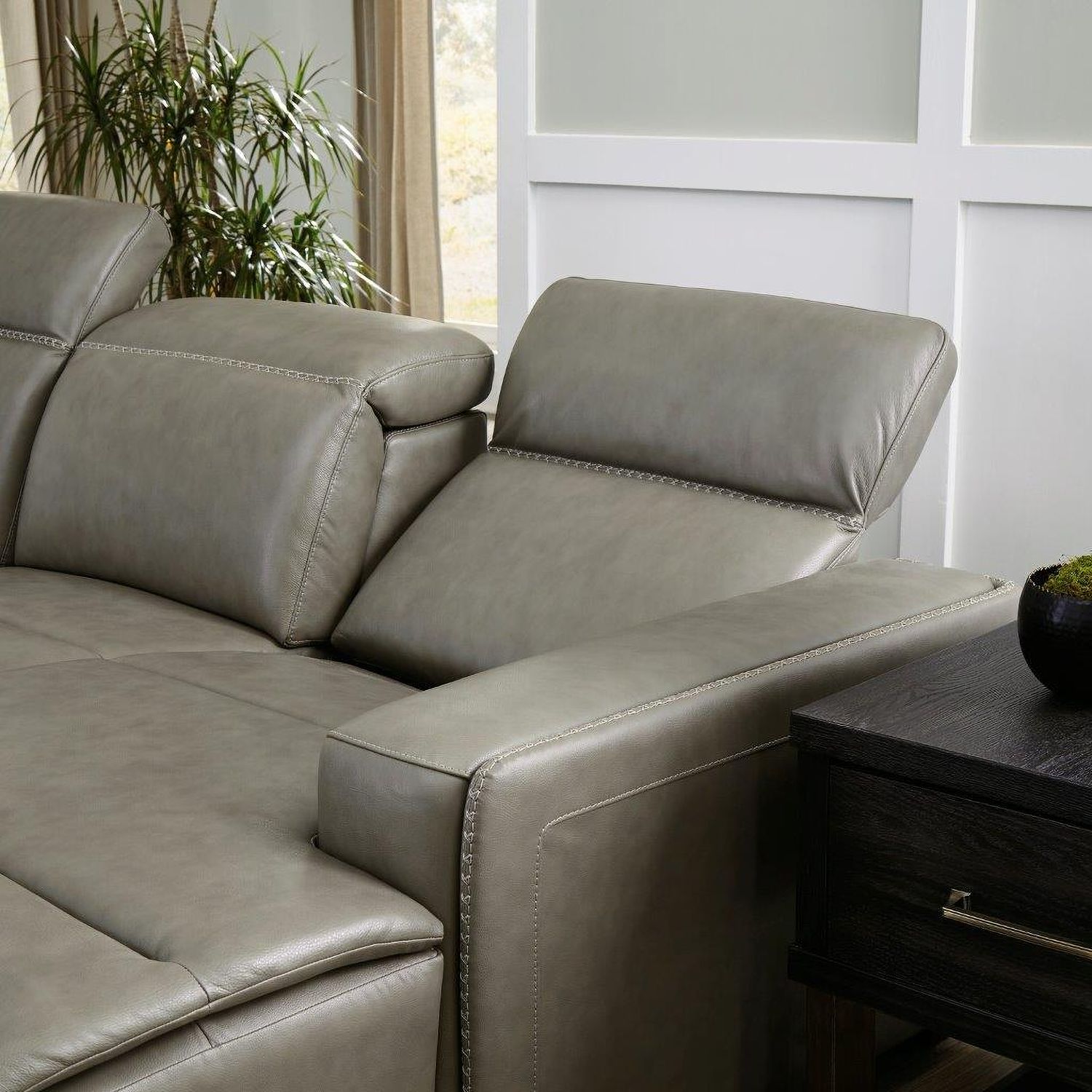 Correze 3-Piece Console Power Reclining Sectional In Gray U94202S11