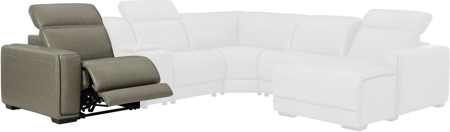 Correze 3-Piece Console Power Reclining Sectional In Gray U94202S11
