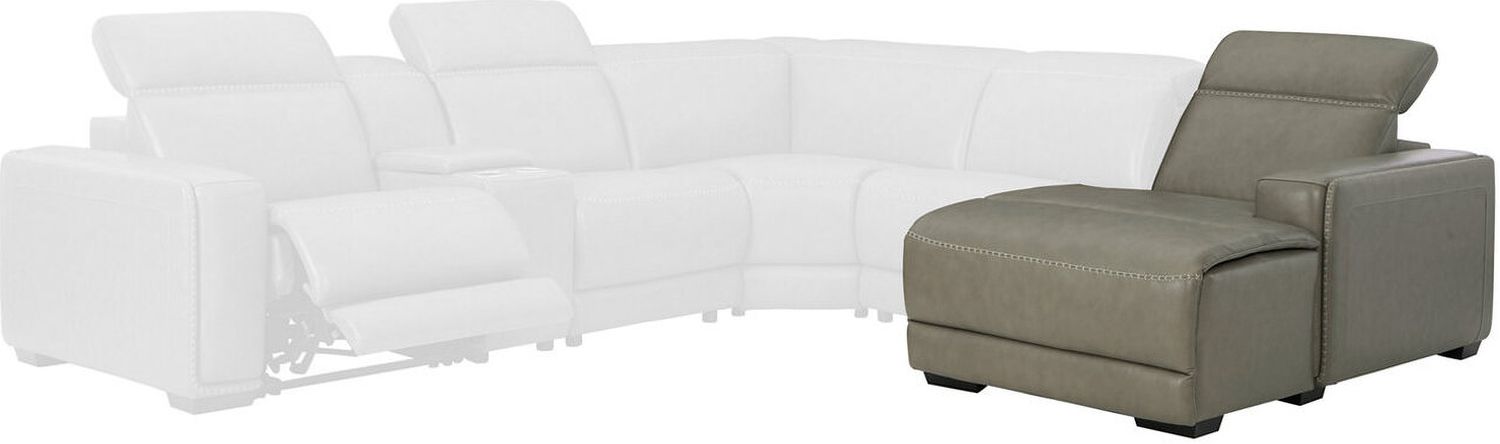Correze 3-Piece Console Power Reclining Sectional In Gray U94202S11