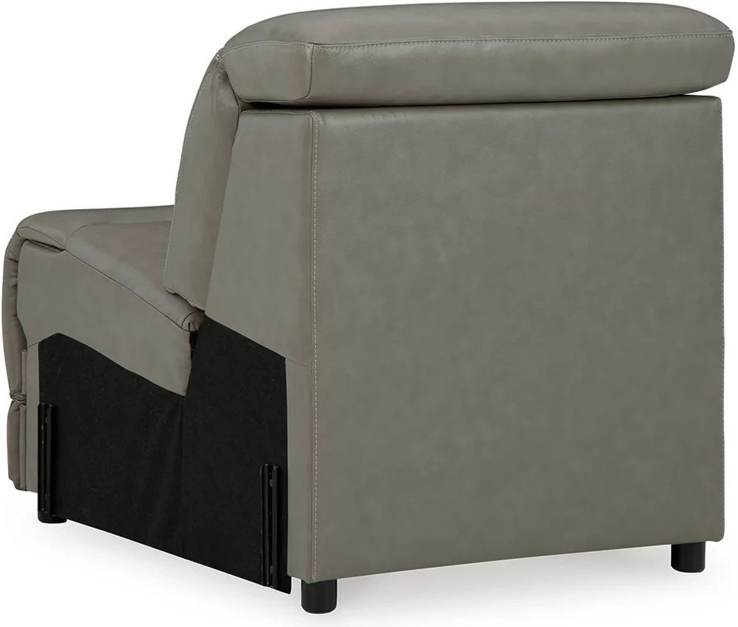 Correze Power Reclining Leather Sofa In Gray U94202S2