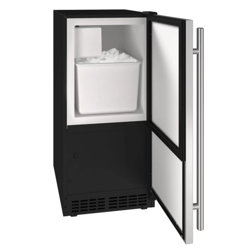 15" Crescent Ice Maker in Black Solid UACR115BS01A