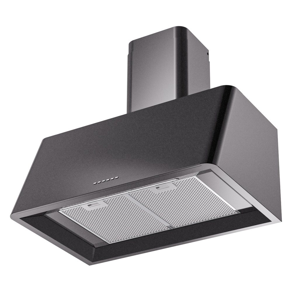 Nostalgie II 30 inch Wall Mount Range Hood with 600 CFM, 3 Speed + Intensive, Front LED Light Bar UAG30BK