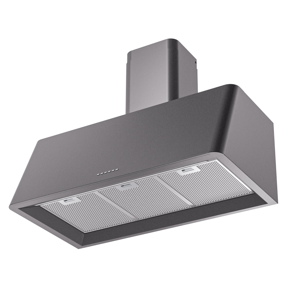 Nostalgie II 36 inch Wall Mount Range Hood with 600 CFM, 3 Speed + Intensive, Front LED Light Bar UAG36MG