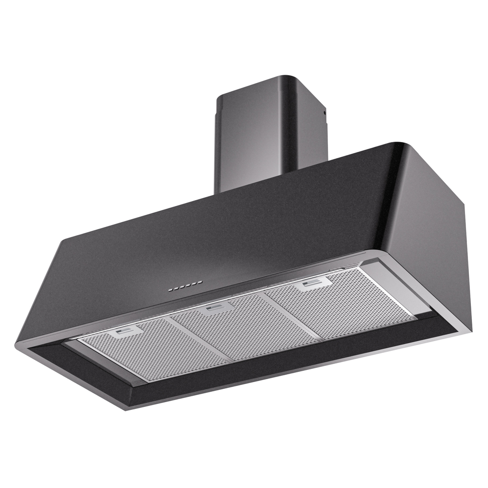 Nostalgie II 40 inch Wall Mount Range Hood with 600 CFM, 3 Speed + Intensive, Front LED Light Bar UAG40BK