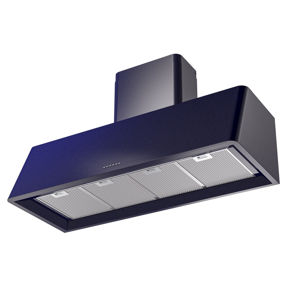 Nostalgie II 48 inch Wall Mount Range Hood with 850 CFM, 3 Speed + Intensive, Front LED Light Bar UAG48MB