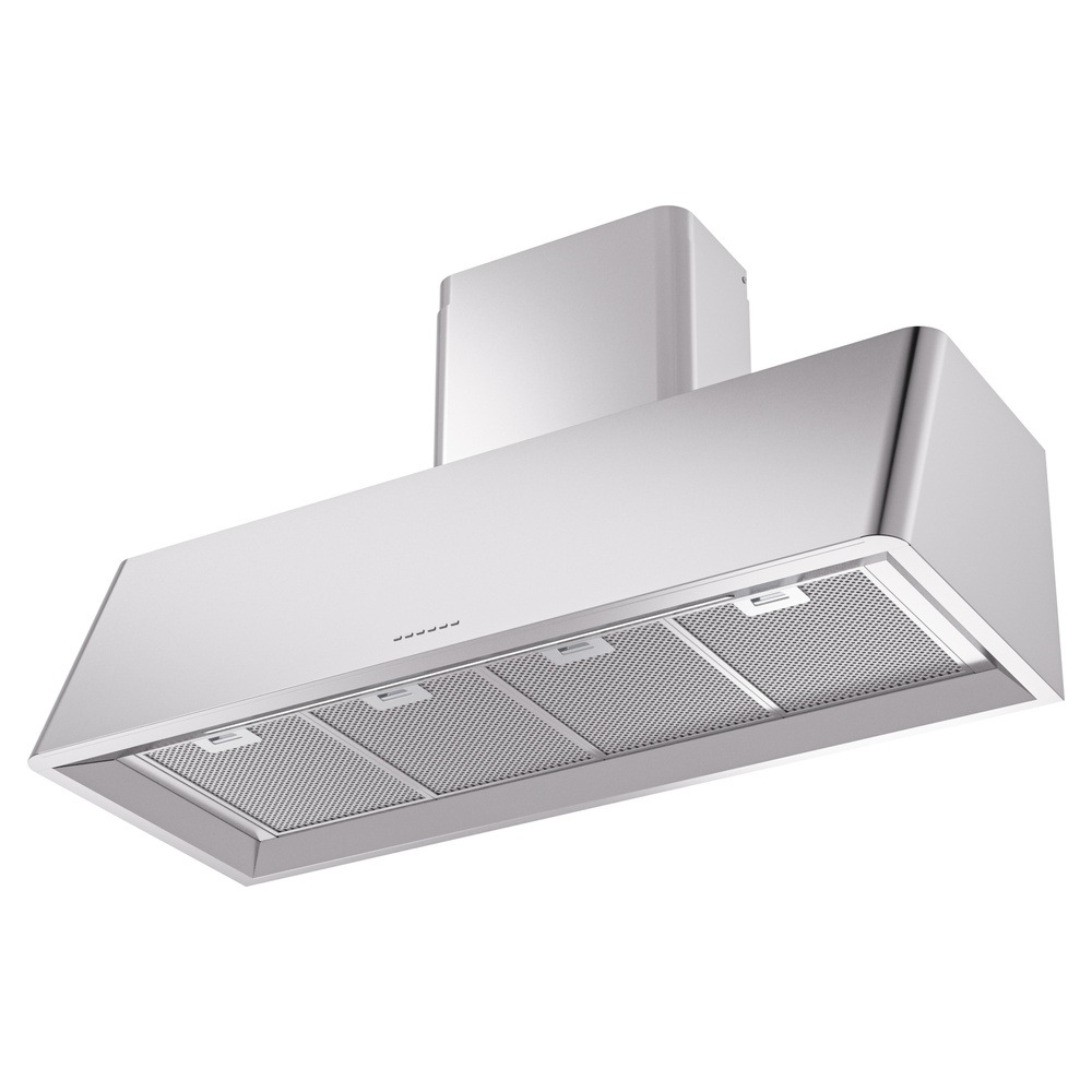 Nostalgie II 48 inch Wall Mount Range Hood with 850 CFM, 3 Speed + Intensive, Front LED Light Bar UAG48SS