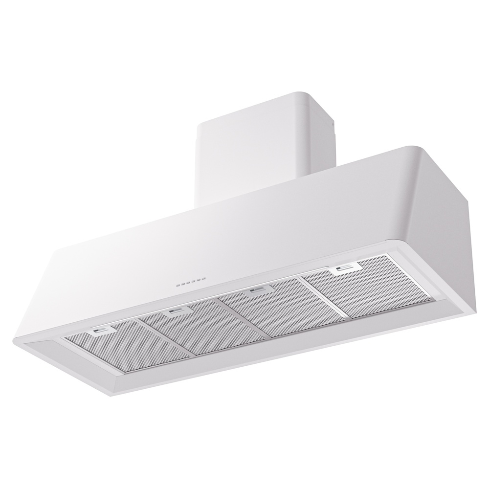 Nostalgie II 48 inch Wall Mount Range Hood with 850 CFM, 3 Speed + Intensive, Front LED Light Bar UAG48WH
