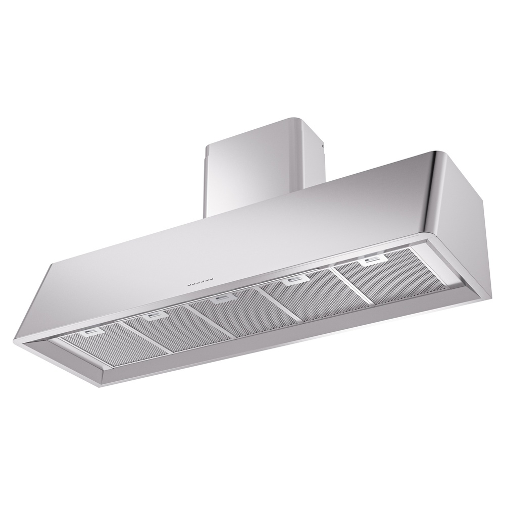 Nostalgie II 60 inch Wall Mount Range Hood with 850 CFM, 3 Speed + Intensive, Front LED Light Bar UAG60SS