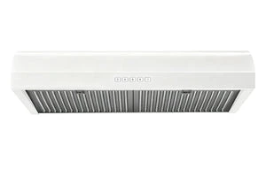 30" Under-Cabinet Range Hood - Convertible - Easy to Install Glossy White UCB018WHT30