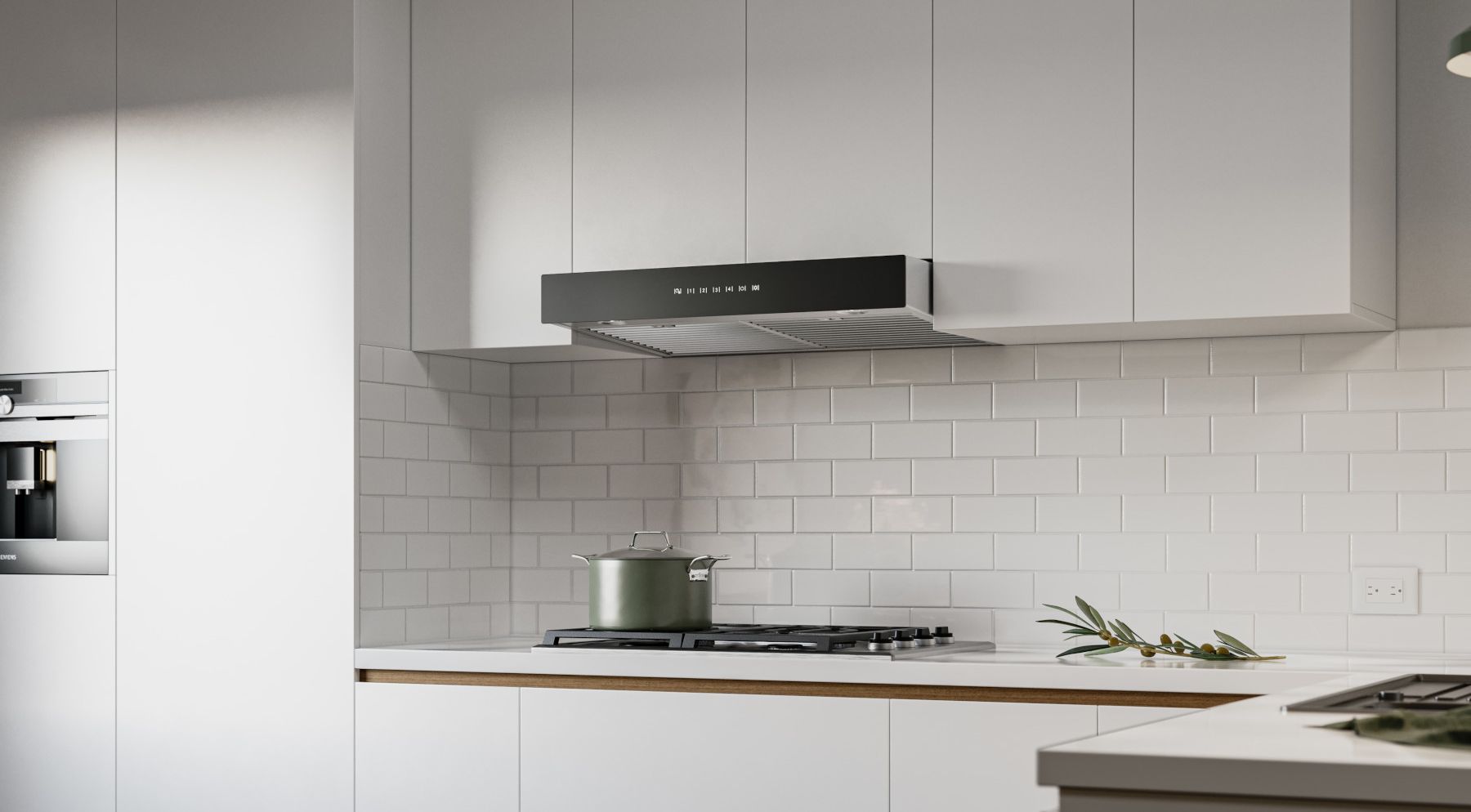 30-inch Under-cabinet Range Hood W/ Purled™, Energy Star, 550 Max Blower Cfm, White Glass (ucb3 Series) UCB3I30SBW