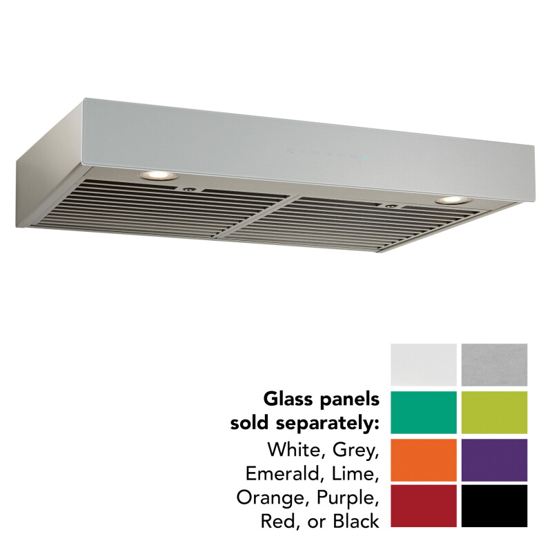 36-inch Under-Cabinet Range Hood w/ PURLED™ 550 Max Blower CFM Without Glass UCB3 Series UCB3I36SBN