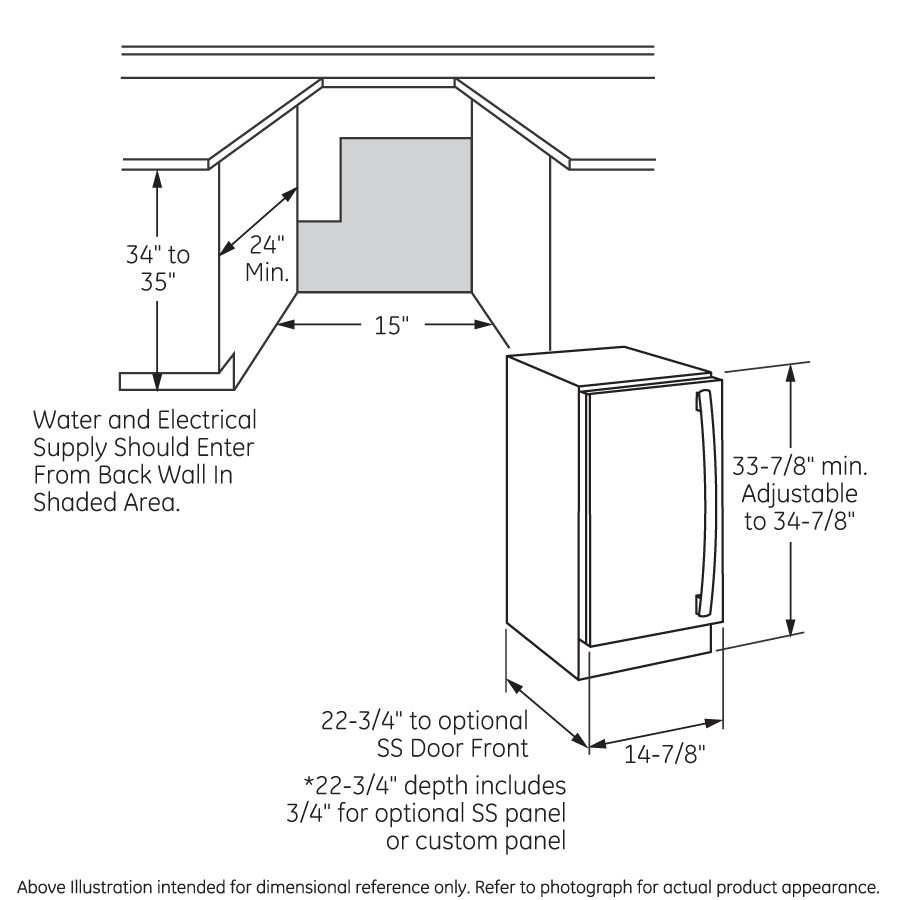 Ice Maker 15-inch Panel-ready - Clear Ice UCC15NJII