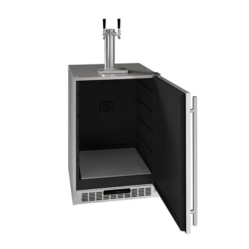 24" 2 Tap Beer Dispenser UCDE224DSS03A