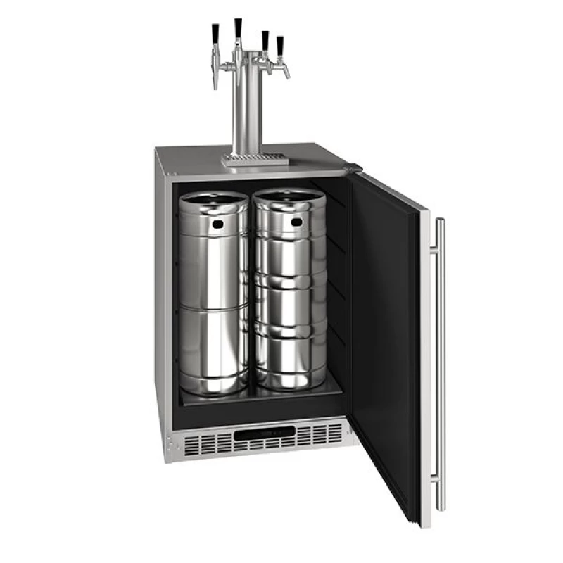 24" 4 Tap Nitro Coffee, Wine, & Beer Dispenser UCDE224ESS03A