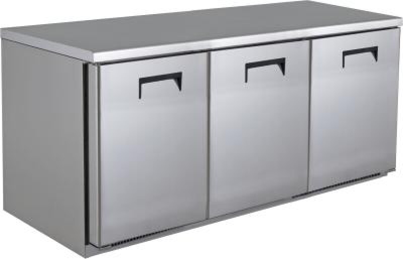 72" Front-Venting 3 Door Undercounter Freezer UCFZ372SS61A