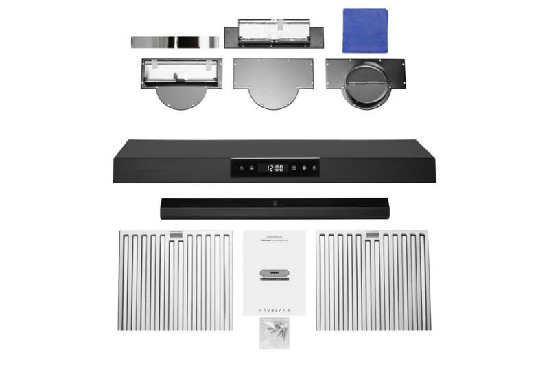 30" Under Cabinet Range Hood - Ducted - 3-Way Venting Matte Black UCPS18BLK30