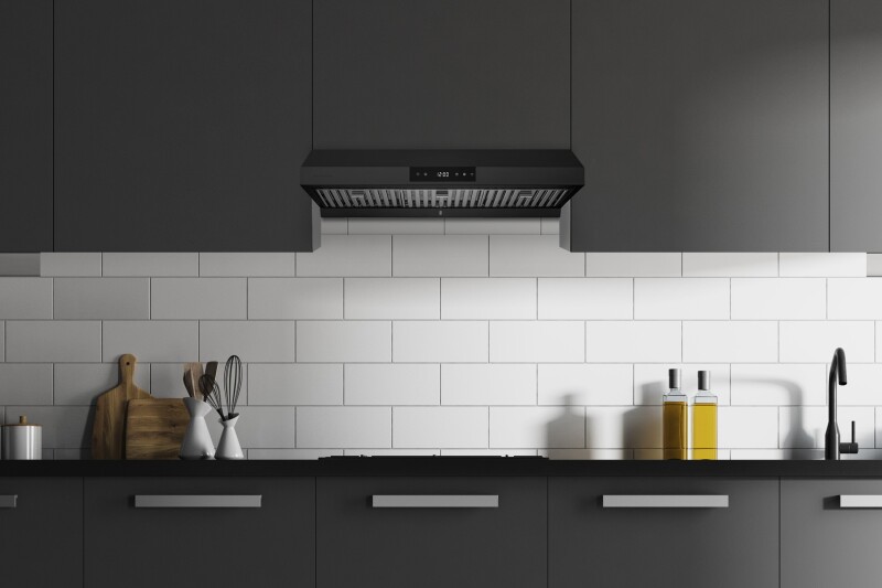 36" Under Cabinet Range Hood - Ducted - 3-Way Venting UCPS18BLK36