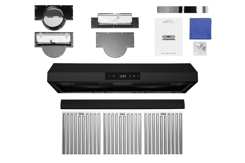 36" Under Cabinet Range Hood - Ducted - 3-Way Venting UCPS18BLK36