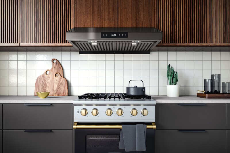 30" Black Stainless Steel Under Cabinet Range Hood - Ducted - 3 Venting UCPS18BSS30