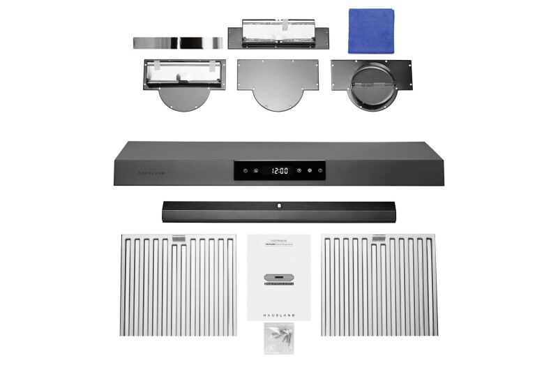 36" Black Stainless Steel Under Cabinet Range Hood - Ducted - 3 Venting UCPS18BSS36