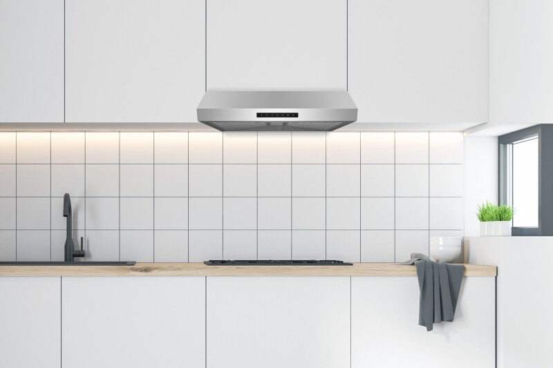 30" Under Cabinet Range Hood - Ducted - Ergonomic Design UCPS60SS30