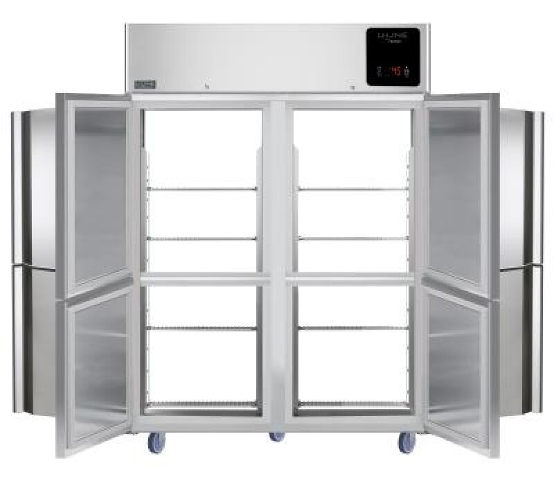 49 cu ft Pass-Thru Refrigerator, 4 Half Front Door Solid, 4 Half Back Door Solid UCRP249SS71A