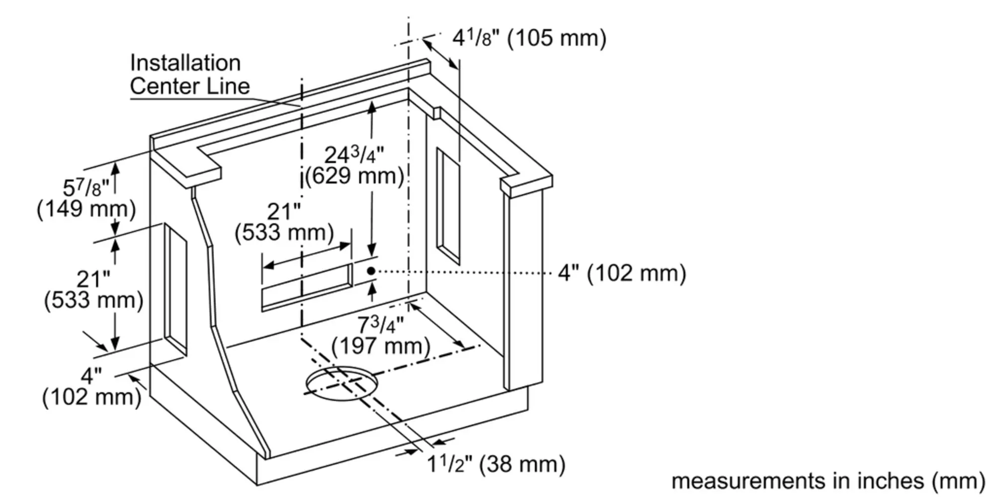 Masterpiece® Downdraft Ventilation UCVM30XS