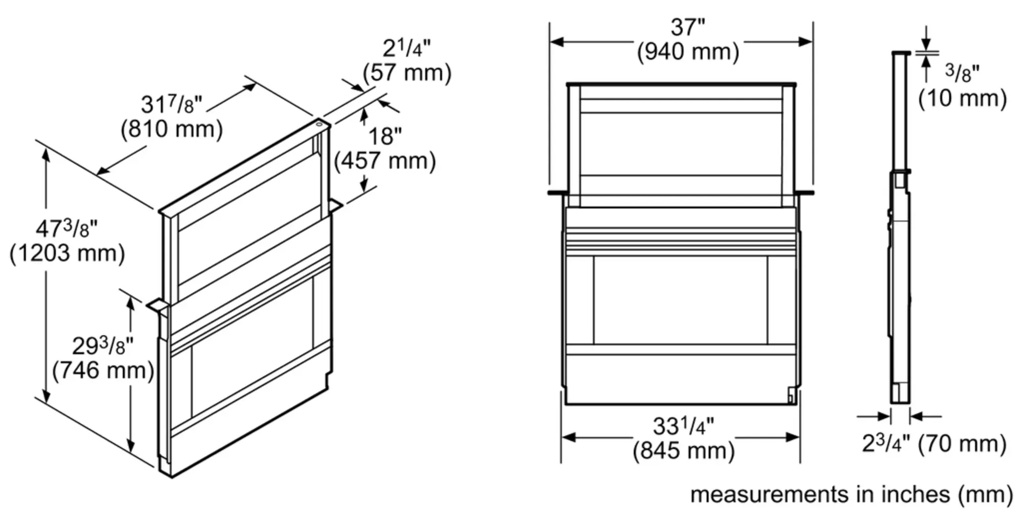 Downdraft Ventilation 37'' UCVP36RS