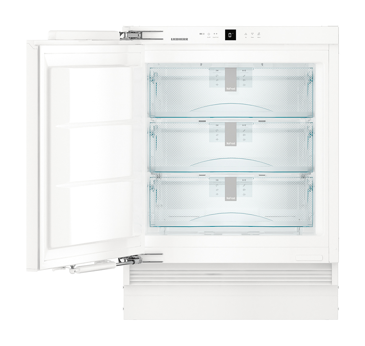 Integrated under-worktop freezer with NoFrost UF501