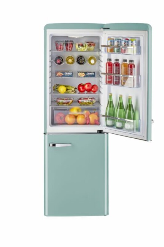 Classic Retro 21.6 in. 7 cu. ft. Retro Bottom Freezer Refrigerator UGP215LTAC