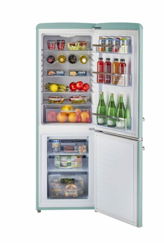 Classic Retro 21.6 in. 7 cu. ft. Retro Bottom Freezer Refrigerator UGP215LTAC