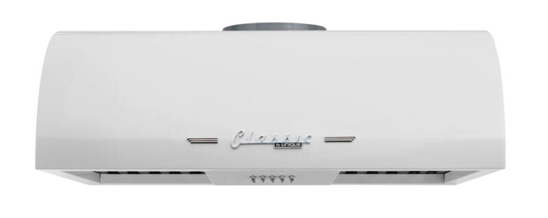 Classic Retro 24-inch 500 CFM Ducted Under Cabinet Range Hood with LED Lighting UGP24CRRHW