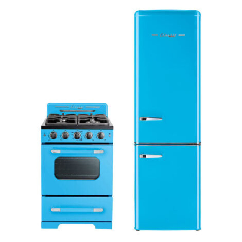 Classic Retro 21.6 in. 8.7 cu. ft. Retro Bottom Freezer Refrigerator UGP275LRBAC