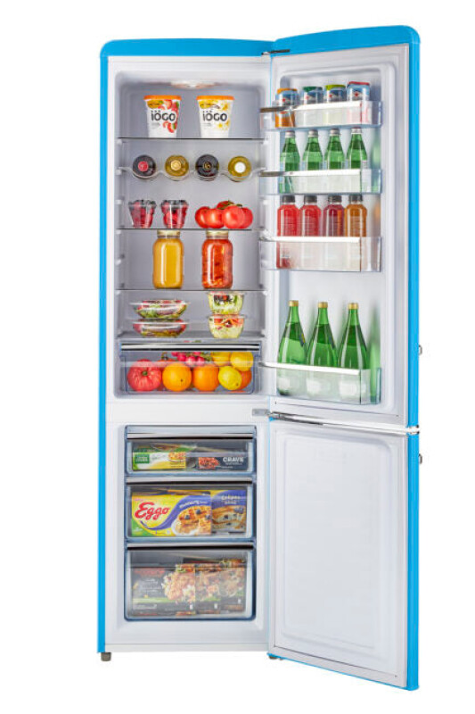 Classic Retro 21.6 in. 8.7 cu. ft. Retro Bottom Freezer Refrigerator UGP275LRBAC