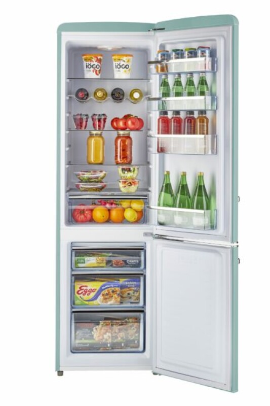 Classic Retro 21.6 in. 8.7 cu. ft. Retro Bottom Freezer Refrigerator UGP275LTAC