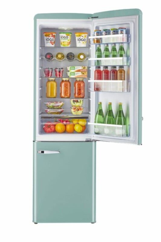 Classic Retro 21.6 in. 8.7 cu. ft. Retro Bottom Freezer Refrigerator UGP275LTAC